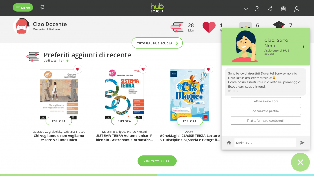 Su HUB Scuola Arriva L’assistente Virtuale Nora - BitMat