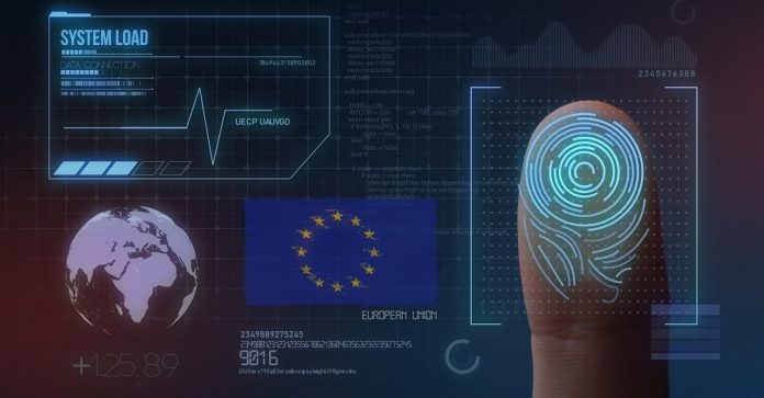Finger Print Biometric Scanning Identification System. European Nationality