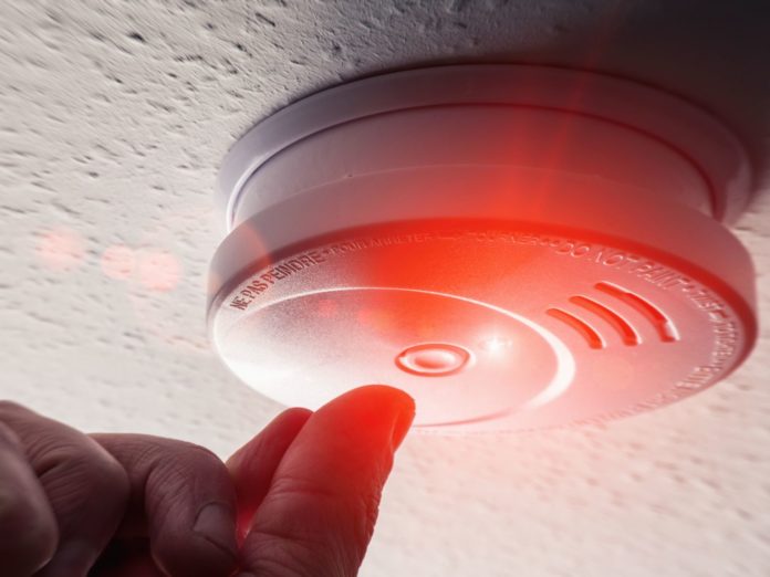Testing Domestic Home Smoke Alarm detector